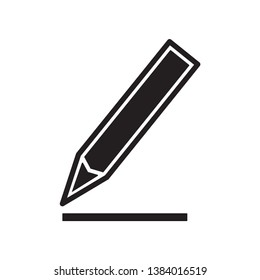  pencil icon vector trendy style
