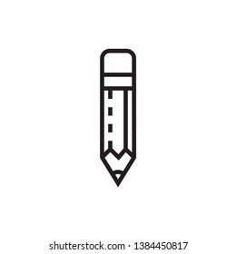 pencil icon vector trendy style