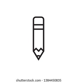 pencil icon vector trendy style