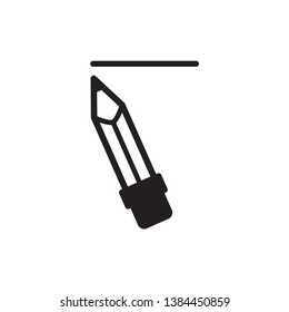 pencil icon vector trendy style
