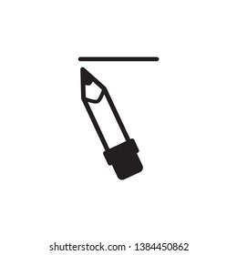 pencil icon vector trendy style