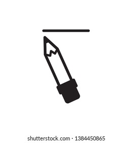 pencil icon vector trendy style