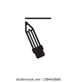 pencil icon vector trendy style