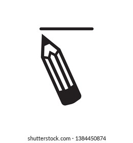 pencil icon vector trendy style