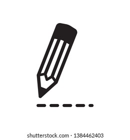 pencil icon vector trendy style