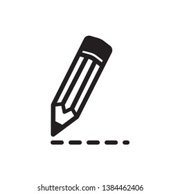 pencil icon vector trendy style