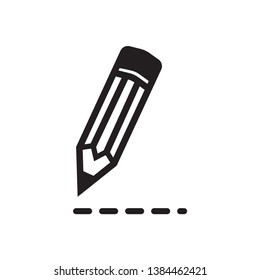 pencil icon vector trendy style