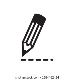 pencil icon vector trendy style