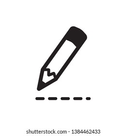 pencil icon vector trendy style