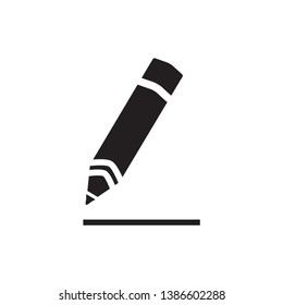 pencil icon vector trendy style