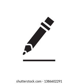 pencil icon vector trendy style