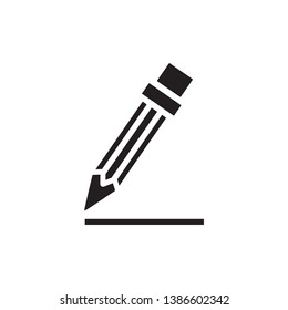 pencil icon vector trendy style