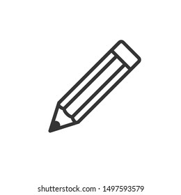 pencil icon vector trendy style