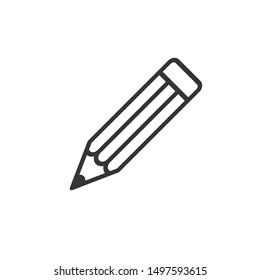 pencil icon vector trendy style