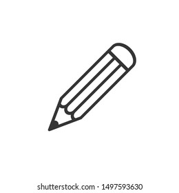 pencil icon vector trendy style