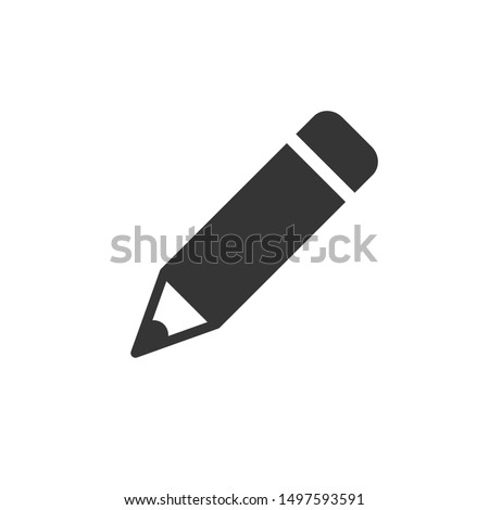 pencil icon vector trendy style