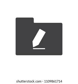 Pencil icon vector for web design in a flat style