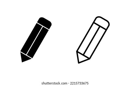 Pencil icon vector for web and mobile app. pen sign and symbol. edit icon vector