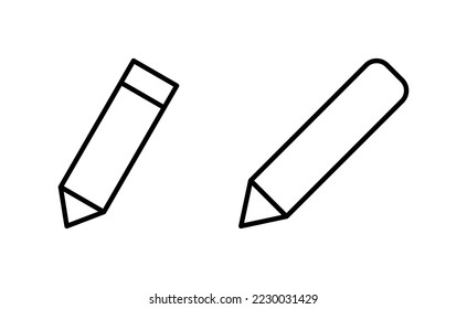 Bleistift-Icon-Vektorgrafik für Web- und mobile App. Stift und Symbol. Icon-Vektorgrafik bearbeiten