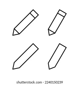 Pencil icon vector for web and mobile app. pen sign and symbol. edit icon vector