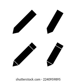 Pencil icon vector for web and mobile app. pen sign and symbol. edit icon vector