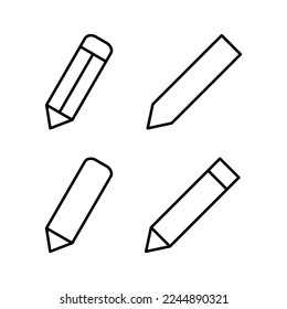 Pencil icon vector for web and mobile app. pen sign and symbol. edit icon vector