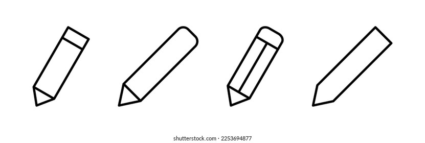Pencil icon vector for web and mobile app. pen sign and symbol. edit icon vector