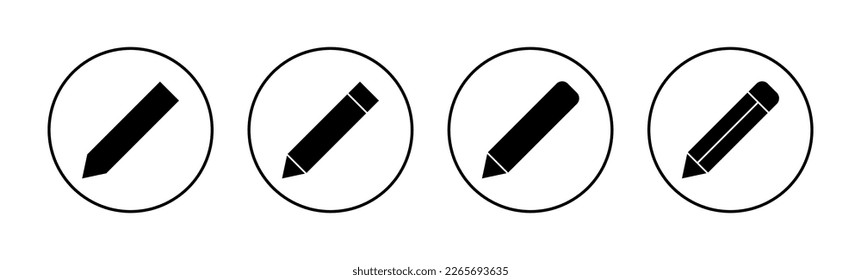 Pencil icon vector for web and mobile app. pen sign and symbol. edit icon vector