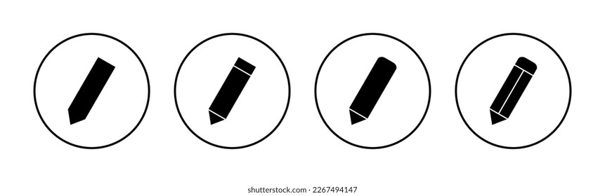 Pencil icon vector for web and mobile app. pen sign and symbol. edit icon vector
