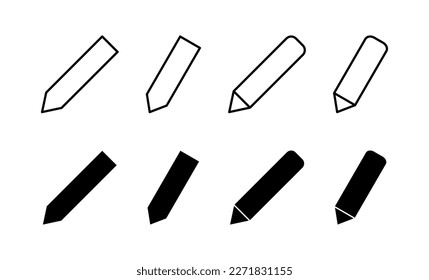 Pencil icon vector for web and mobile app. pen sign and symbol. edit icon vector