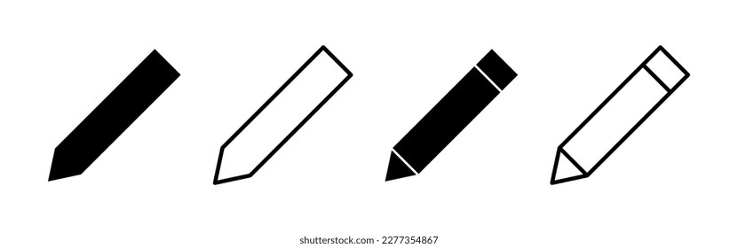 Pencil icon vector for web and mobile app. pen sign and symbol. edit icon vector
