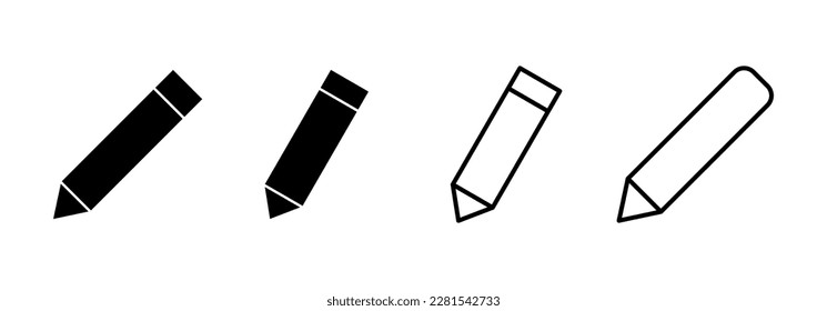 Pencil icon vector for web and mobile app. pen sign and symbol. edit icon vector
