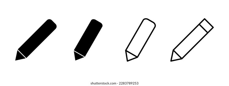 Pencil icon vector for web and mobile app. pen sign and symbol. edit icon vector
