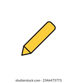 Pencil icon vector for web and mobile app. pen sign and symbol. edit icon vector
