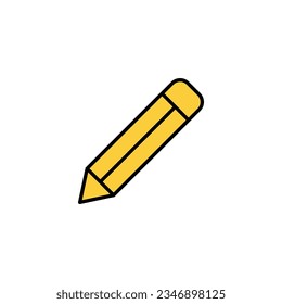 Vector de iconos de lápiz para aplicaciones web y móviles. signo de lápiz y símbolo. vector de icono de edición