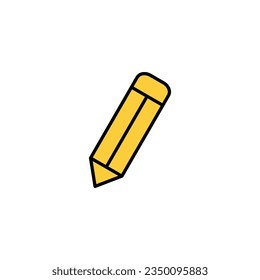 Pencil icon vector for web and mobile app. pen sign and symbol. edit icon vector