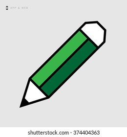 Pencil icon / vector icon for web and mobile applications