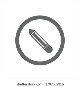 pencil icon vector, with white background.