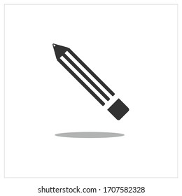 pencil icon vector, with white background.