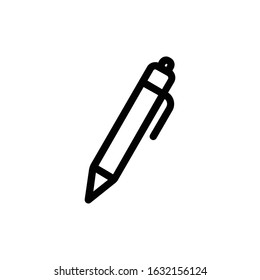 Pencil icon vector. Write, drawing icon symbol isolated