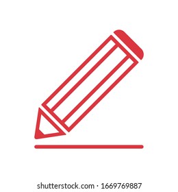 icono de lápiz vector.Lápiz en un estilo plano de moda, lápiz profesional para el dibujo.
