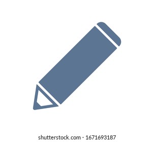 pencil icon vector.Pencil in a fashionable flat style, professional pencil for drawing.