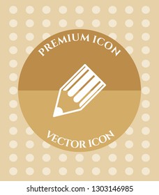 Pencil Icon for Web. Application, Software & Graphic Design.