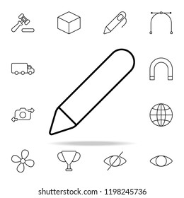 pencil icon. Web icons universal set for web and mobile