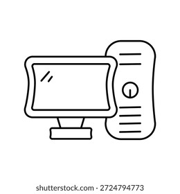 Icono de lápiz con fondo blanco Vector Ilustración de stock