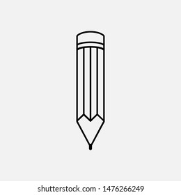 Pencil Icon. Write, Edit Symbol for Design, Presentation, Website or Apps Elements - Vector. Logo Template.