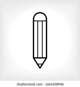Bleistift-Symbol. Schreiben Sie Symbol. Signieren bearbeiten . Illustration von Stationery-Elementen. Logo-Komponente - Vektorillustration.