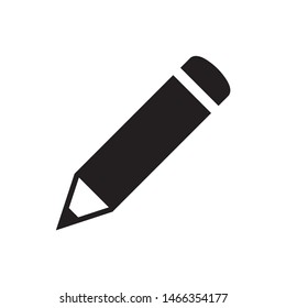 Pencil icon. Pencil write symbol. Vector isolated on the white background
