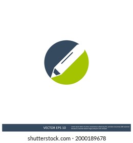pencil icon writer symbol vector illustration simple design element