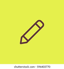 Pencil icon. Writing sign vector